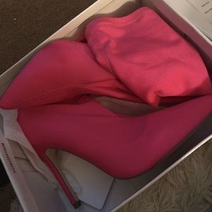 Pink FashionNova Boots